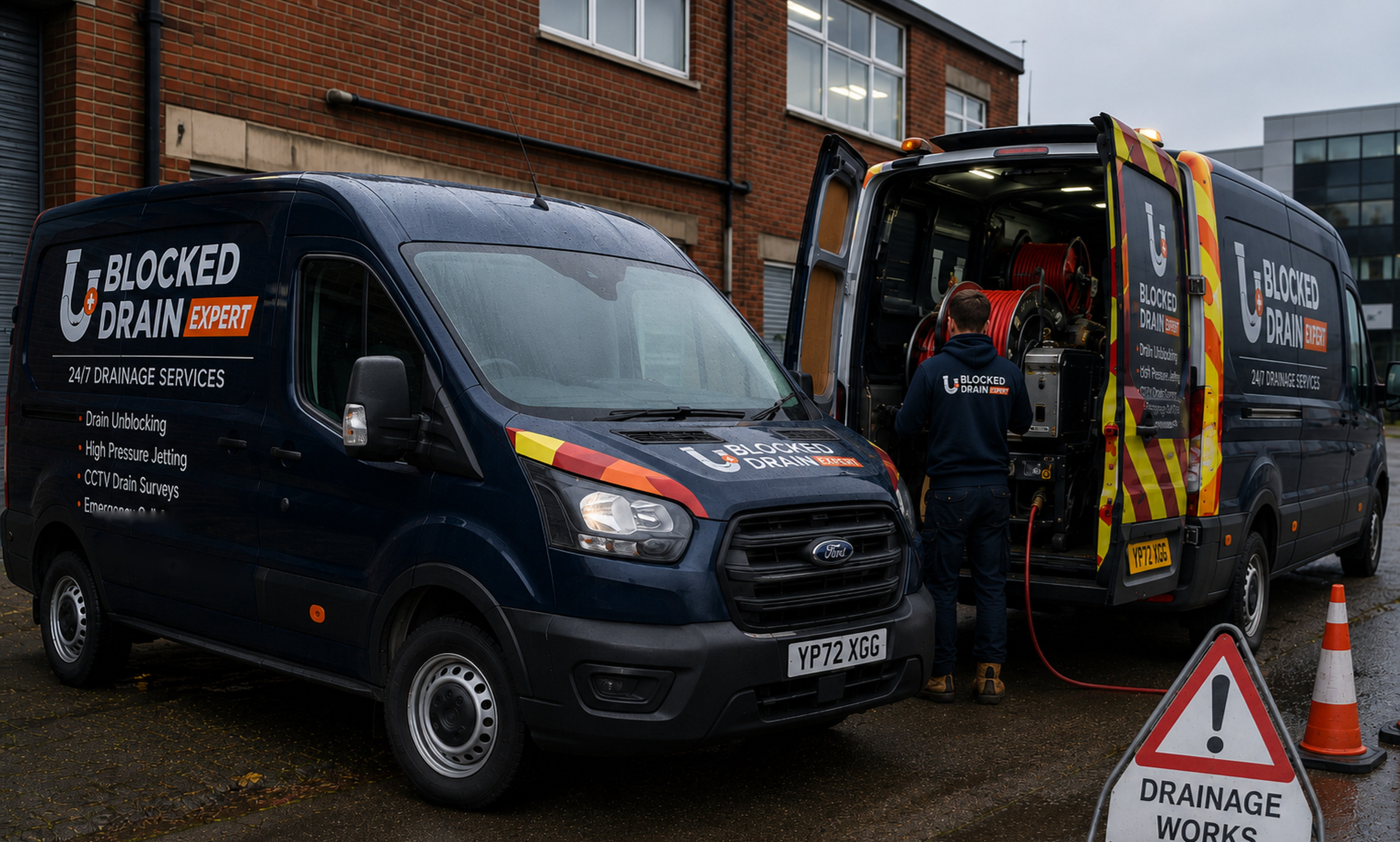 Blocked Drain Expert drainage vans and cleaning equipment